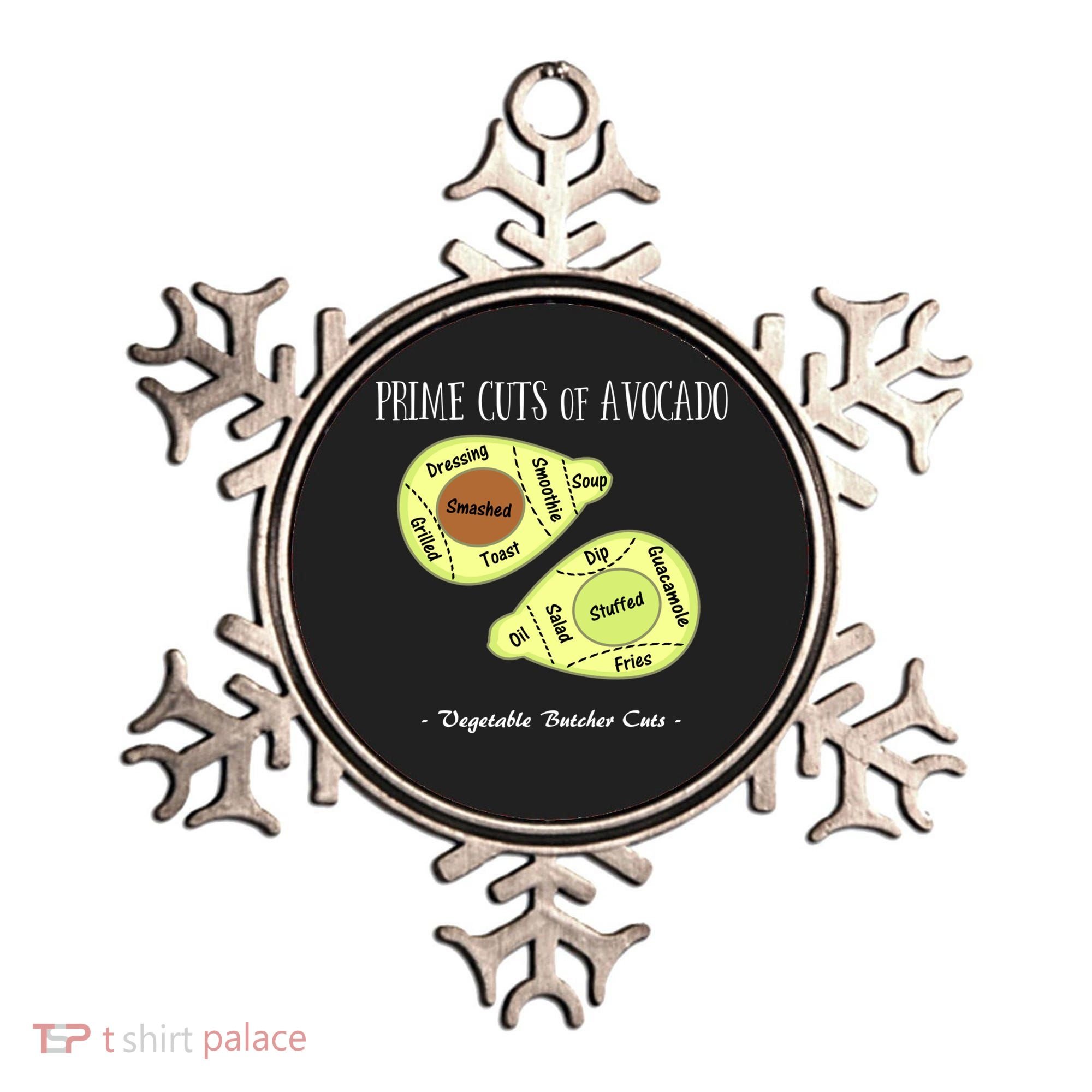 Prime Cuts Of Avocado Butcher Cuts Vegetarian Vegan Cool Gift Ornament