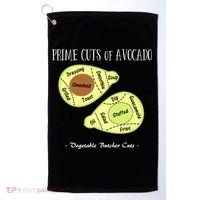 Prime Cuts Of Avocado Butcher Cuts Vegetarian Vegan Cool Gift Golf Towel thumb 0