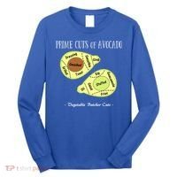 Prime Cuts Of Avocado Butcher Cuts Vegetarian Vegan Cool Gift Long Sleeve Shirt thumb 0