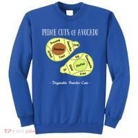 Prime Cuts Of Avocado Butcher Cuts Vegetarian Vegan Cool Gift Sweatshirt thumb 0