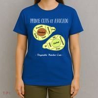 Prime Cuts Of Avocado Butcher Cuts Vegetarian Vegan Cool Gift T-Shirt thumb 4