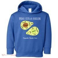 Prime Cuts Of Avocado Butcher Cuts Vegetarian Vegan Cool Gift Toddler Hoodie thumb 0