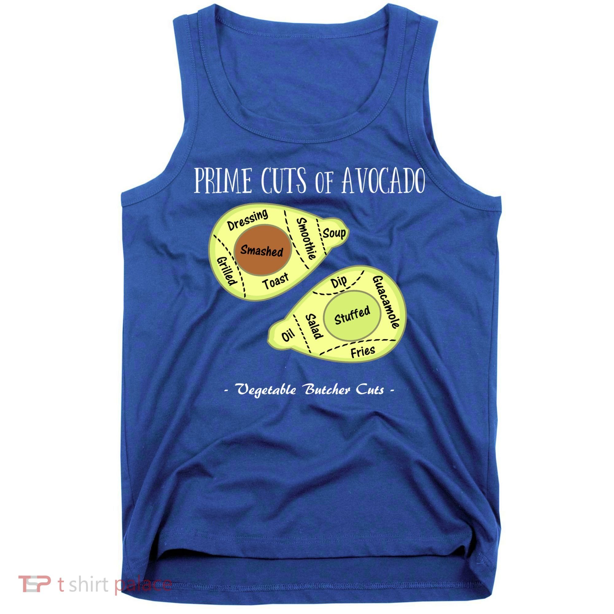 Prime Cuts Of Avocado Butcher Cuts Vegetarian Vegan Cool Gift Tank Top