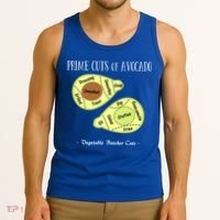 Prime Cuts Of Avocado Butcher Cuts Vegetarian Vegan Cool Gift Tank Top thumb 3