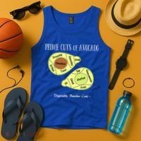 Prime Cuts Of Avocado Butcher Cuts Vegetarian Vegan Cool Gift Tank Top thumb 4