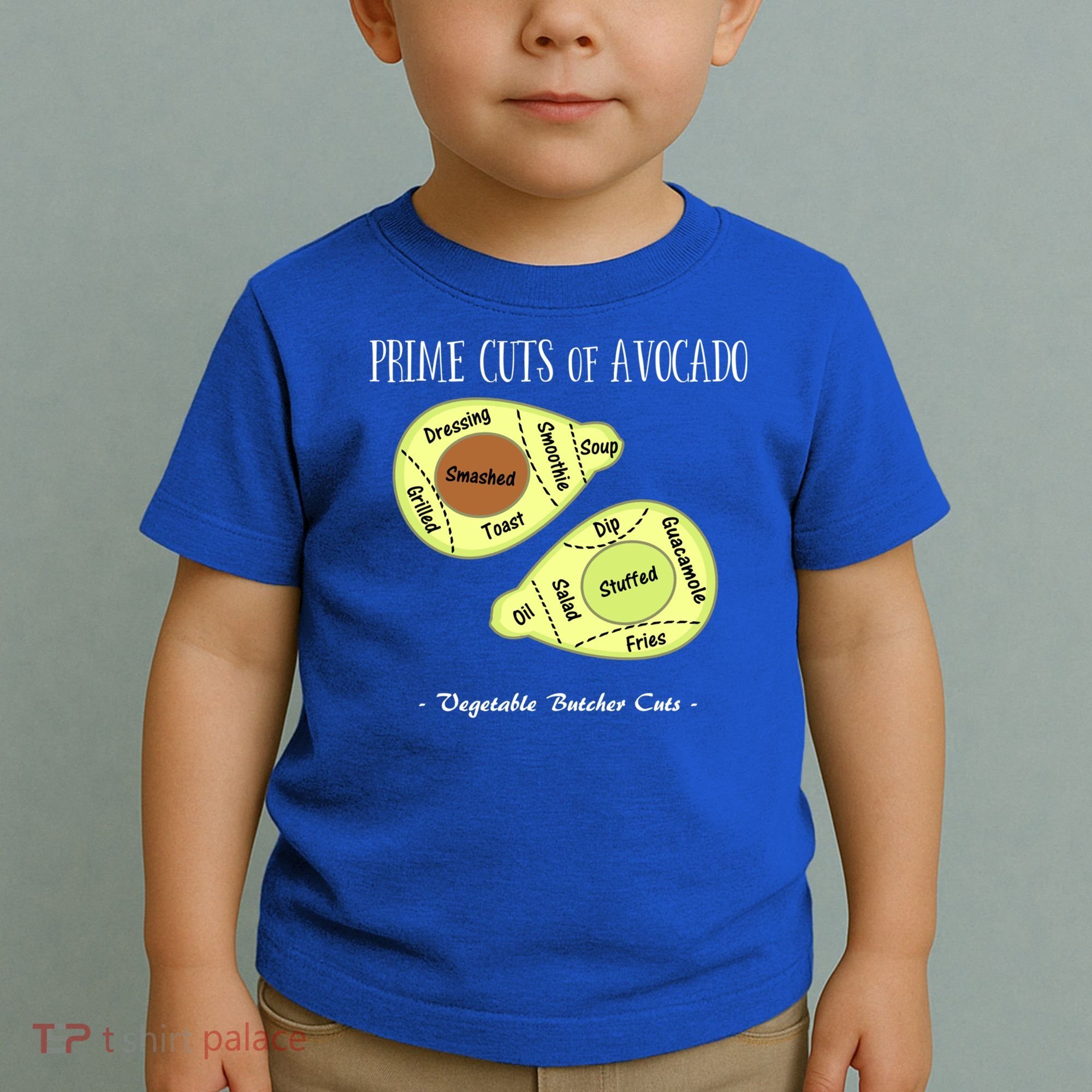 Prime Cuts Of Avocado Butcher Cuts Vegetarian Vegan Cool Gift Toddler T-Shirt