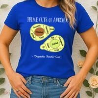 Prime Cuts Of Avocado Butcher Cuts Vegetarian Vegan Cool Gift Women's T-Shirt thumb 2