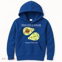 Prime Cuts Of Avocado Butcher Cuts Vegetarian Vegan Cool Gift Kids Hoodie thumb 0