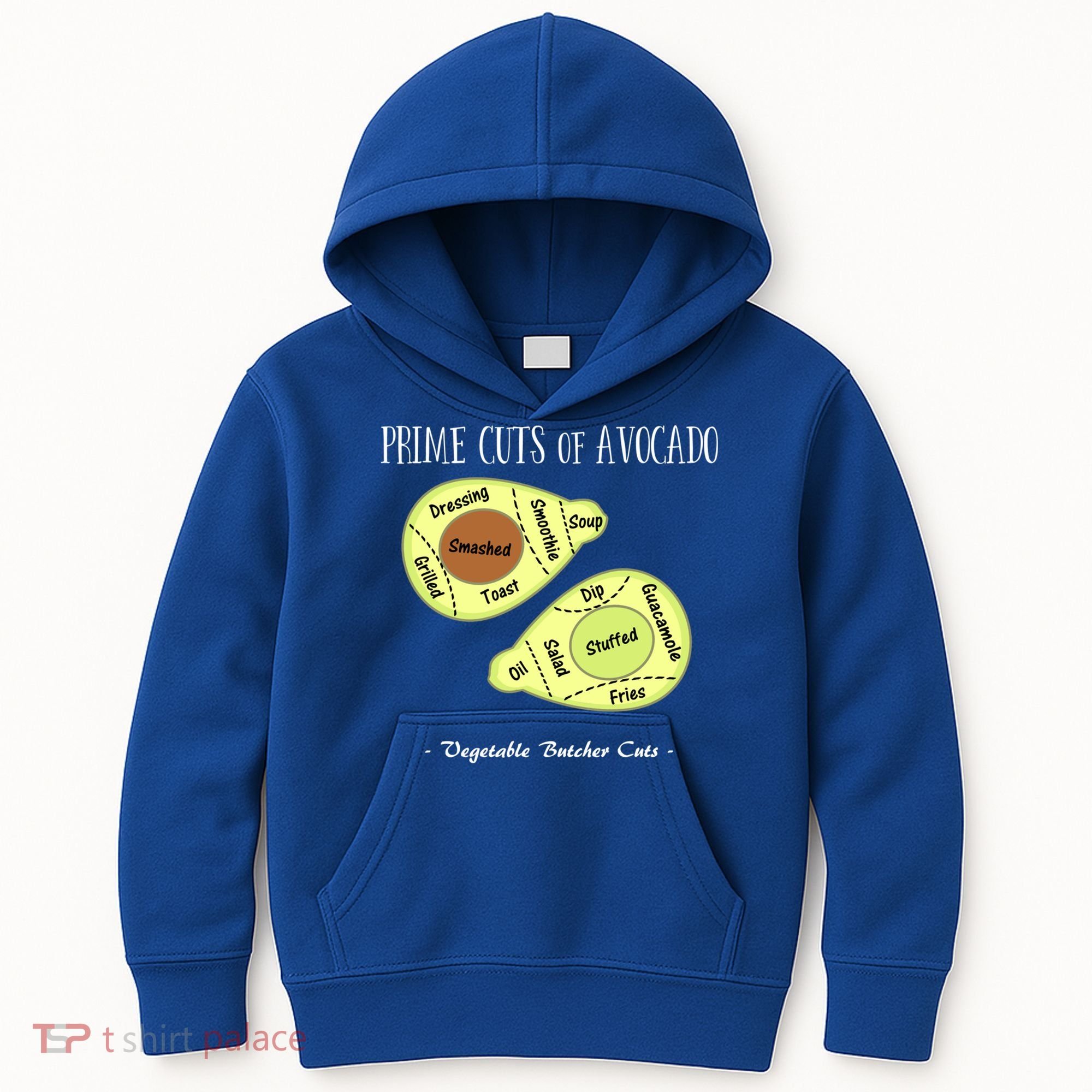 Prime Cuts Of Avocado Butcher Cuts Vegetarian Vegan Cool Gift Kids Hoodie