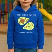 Prime Cuts Of Avocado Butcher Cuts Vegetarian Vegan Cool Gift Kids Hoodie thumb 3
