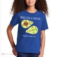 Prime Cuts Of Avocado Butcher Cuts Vegetarian Vegan Cool Gift Kids T-Shirt thumb 2