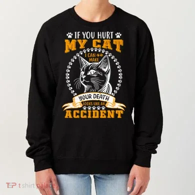 Protective Cat Owner Message Women's Sweatshirt