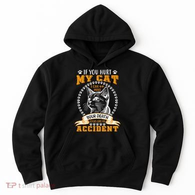 Protective Cat Owner Message Hoodie