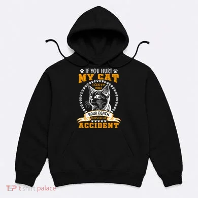 Protective Cat Owner Message Hoodie
