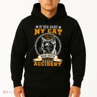 Protective Cat Owner Message Hoodie thumb 2