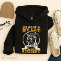 Protective Cat Owner Message Hoodie thumb 4