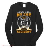 Protective Cat Owner Message Long Sleeve Shirt thumb 0