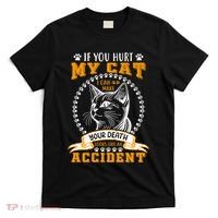 Protective Cat Owner Message T-Shirt thumb 0