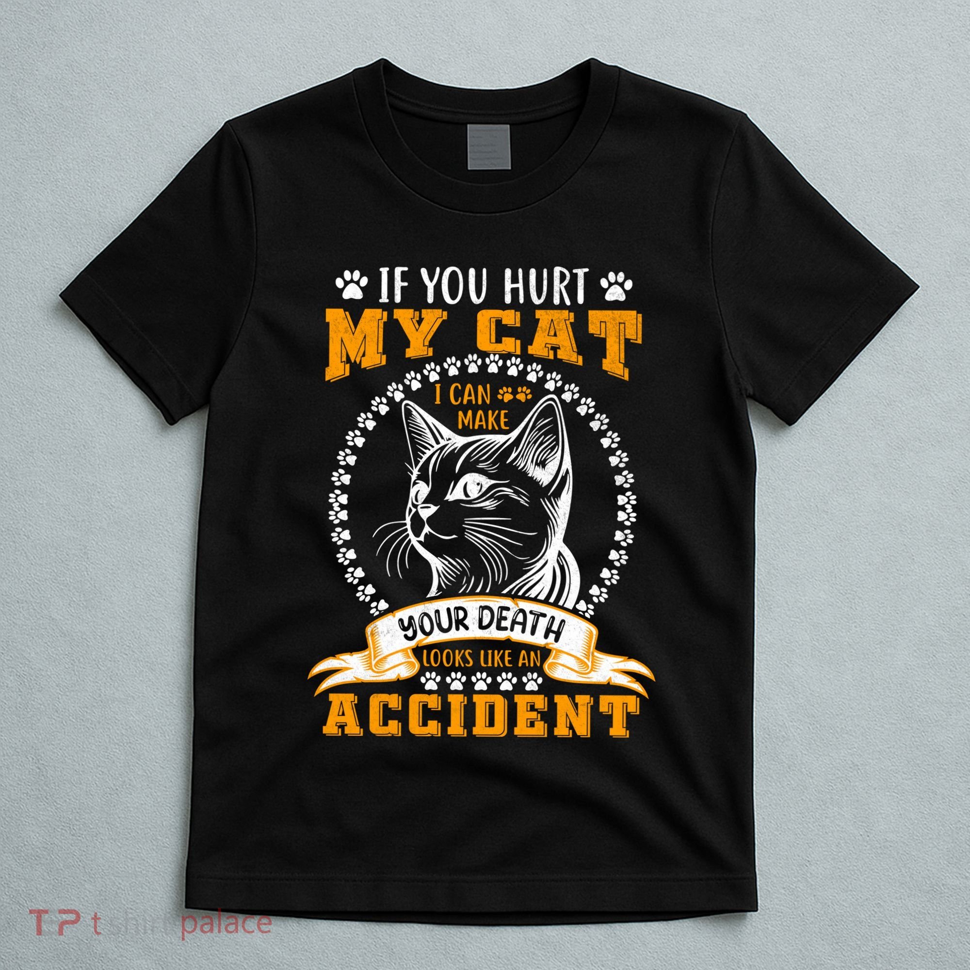 Protective Cat Owner Message T-Shirt