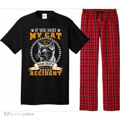 Protective Cat Owner Message Pajama Set