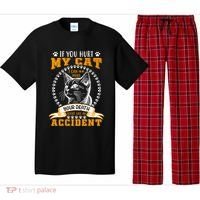 Protective Cat Owner Message Pajama Set thumb 0