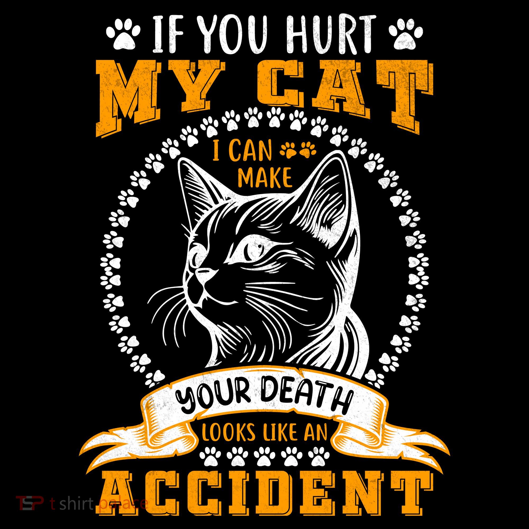 Protective Cat Owner Message Pajama Set