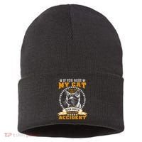 Protective Cat Owner Message Sustainable Knit Beanie thumb 0