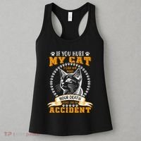 Protective Cat Owner Message Women's Tank Top thumb 3