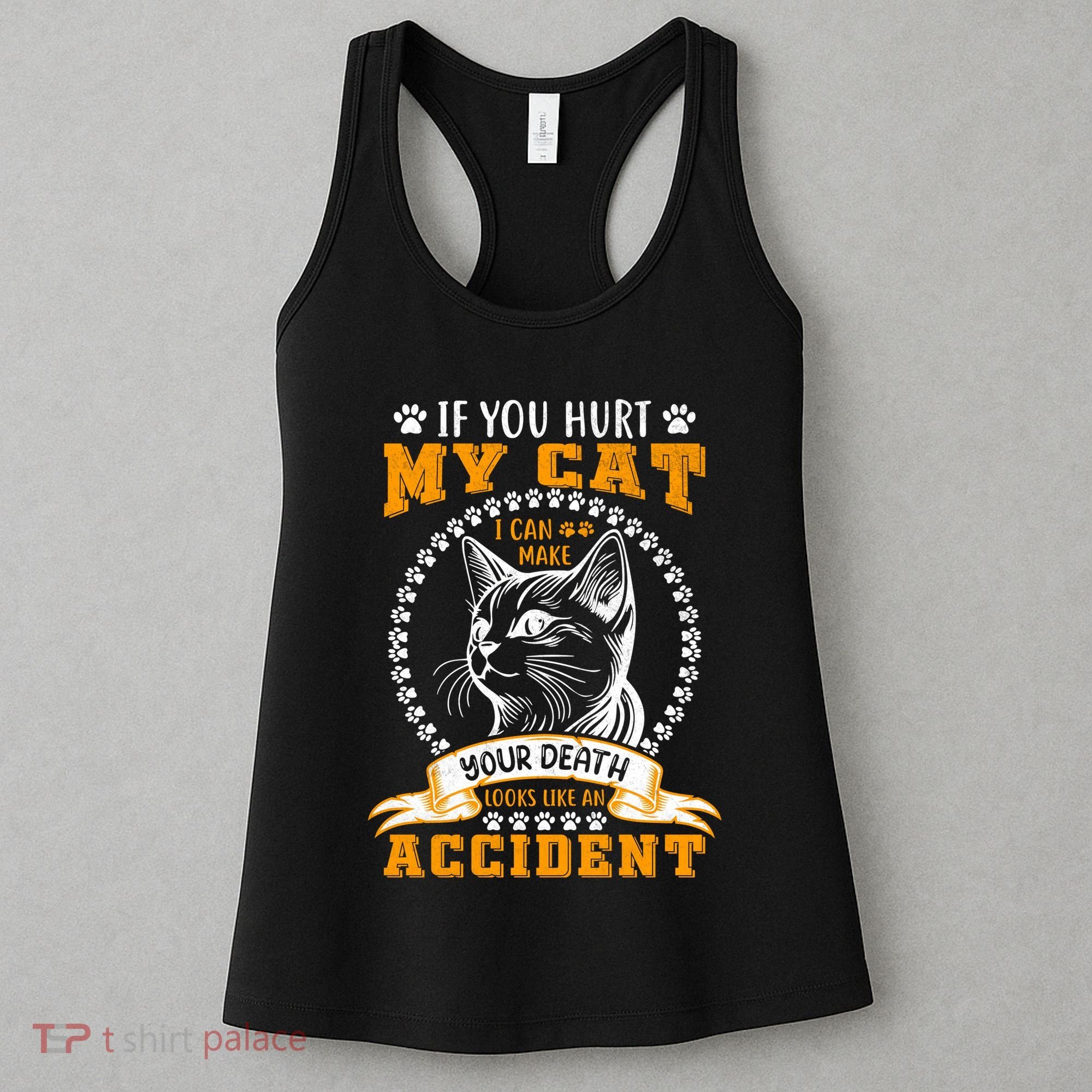 Protective Cat Owner Message Women's Tank Top