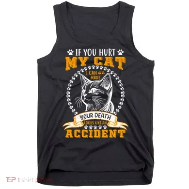 Protective Cat Owner Message Tank Top