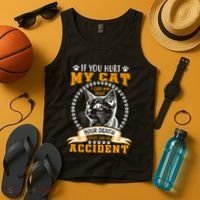 Protective Cat Owner Message Tank Top thumb 4