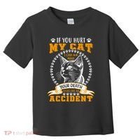 Protective Cat Owner Message Toddler T-Shirt thumb 0
