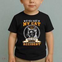 Protective Cat Owner Message Toddler T-Shirt thumb 2