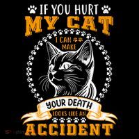 Protective Cat Owner Message Women's Long Sleeve Shirt thumb 2