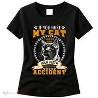 Protective Cat Owner Message Women's T-Shirt thumb 0