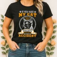 Protective Cat Owner Message Women's T-Shirt thumb 2