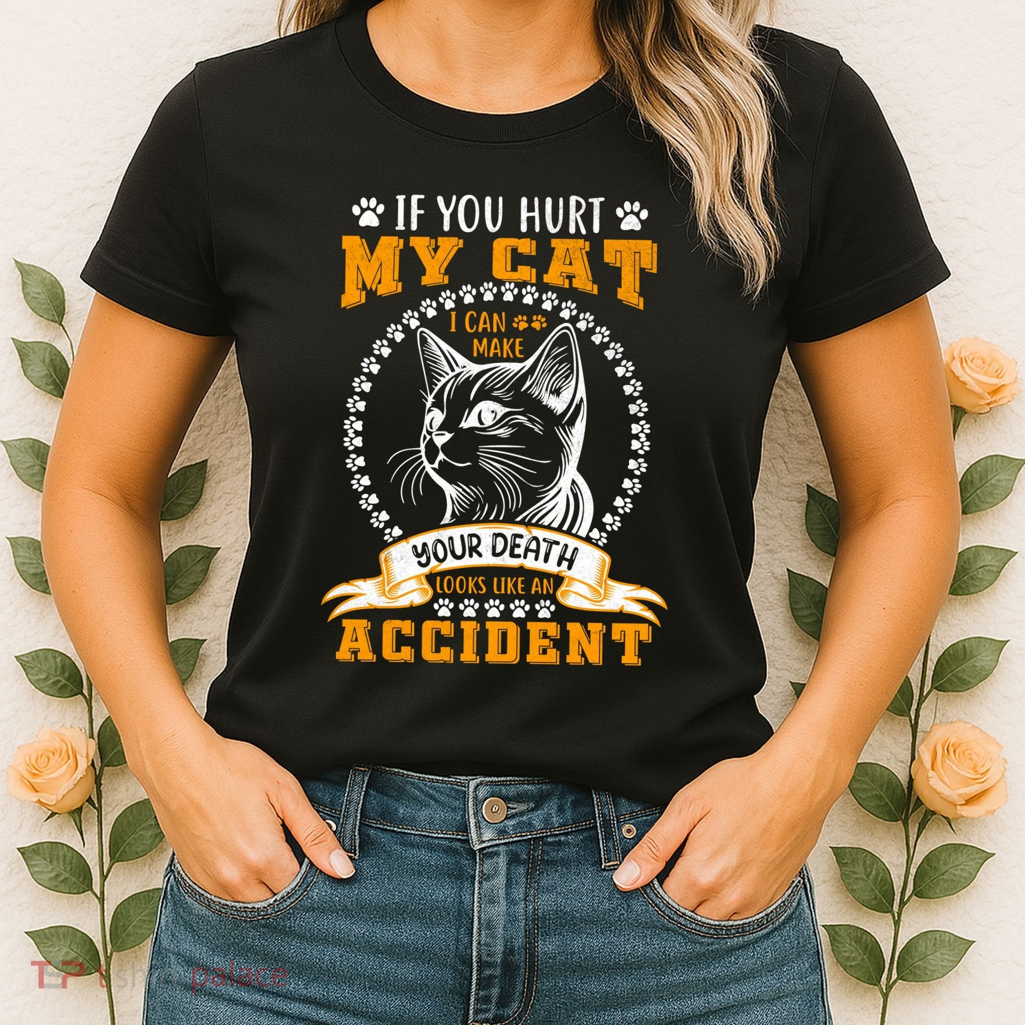 Protective Cat Owner Message Women's T-Shirt