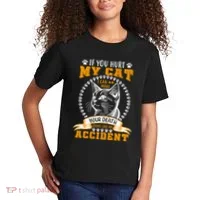 Protective Cat Owner Message Kids T-Shirt thumb 2