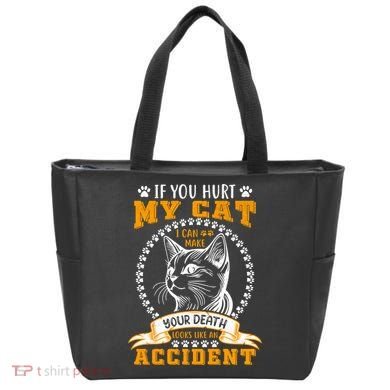 Protective Cat Owner Message Tote Bag