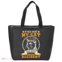 Protective Cat Owner Message Tote Bag thumb 0