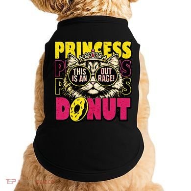 Princess Cat Outrage Goddammit Donut Doggie Tank