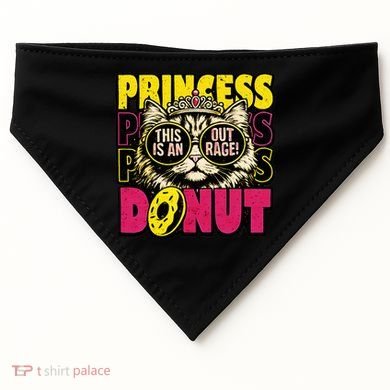 Princess Cat Outrage Goddammit Donut USA-Made Doggie Bandana