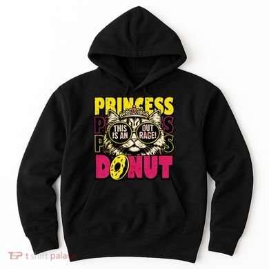 Princess Cat Outrage Goddammit Donut Hoodie