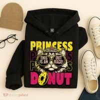 Princess Cat Outrage Goddammit Donut Hoodie thumb 4