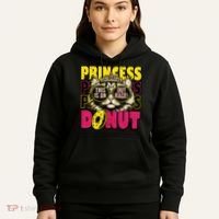 Princess Cat Outrage Goddammit Donut Hoodie thumb 5