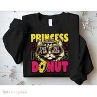 Princess Cat Outrage Goddammit Donut Sweatshirt thumb 2