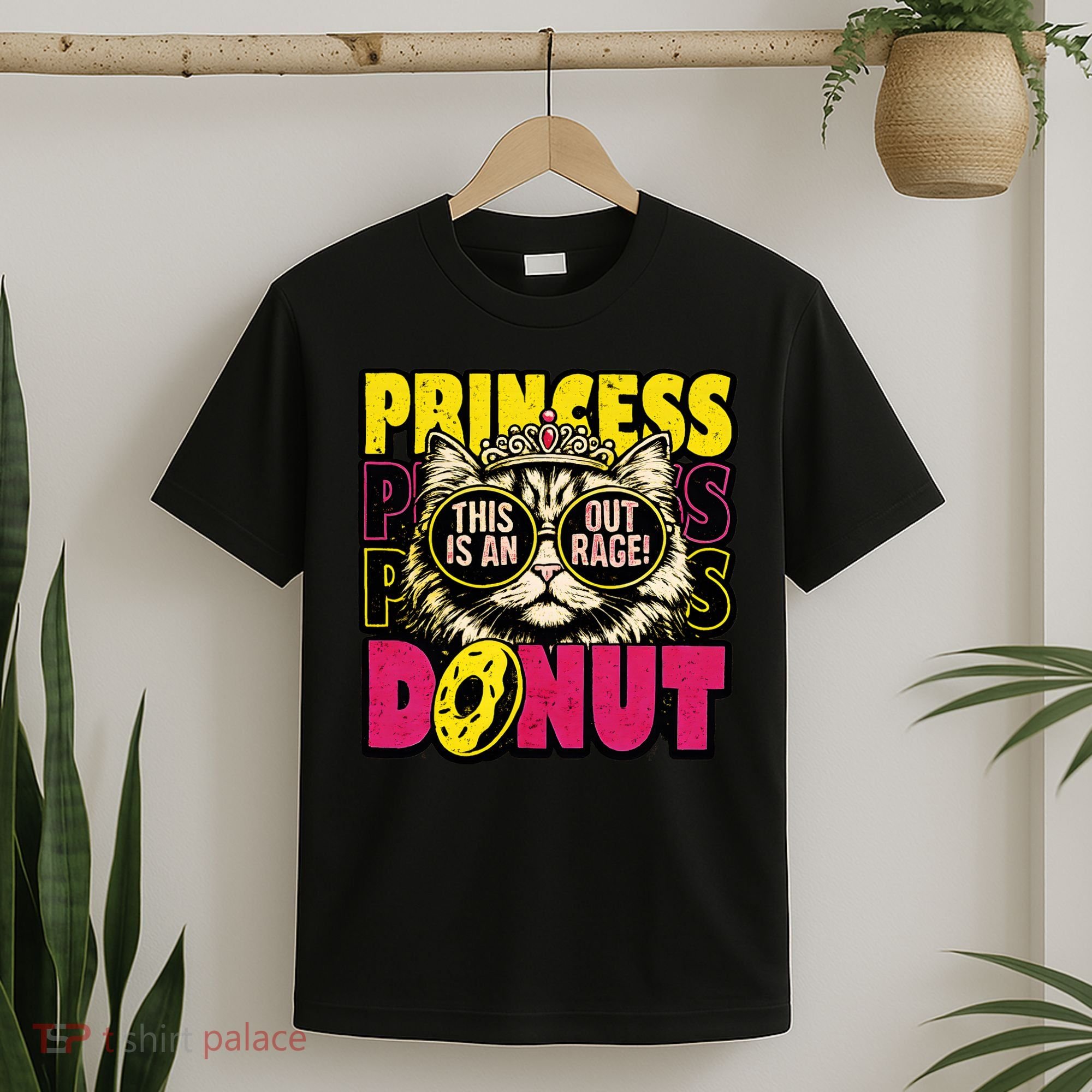 Princess Cat Outrage Goddammit Donut T-Shirt