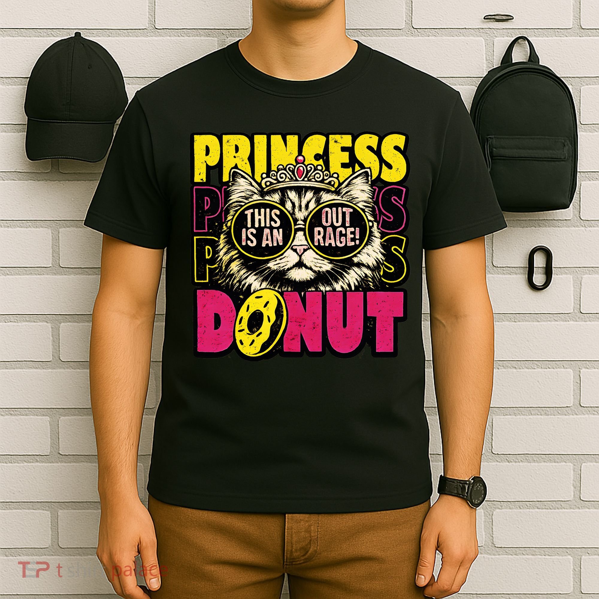 Princess Cat Outrage Goddammit Donut T-Shirt