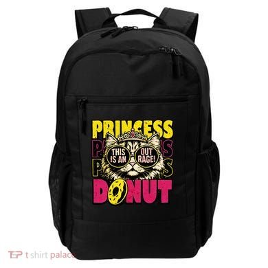 Princess Cat Outrage Goddammit Donut Backpack