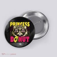 Princess Cat Outrage Goddammit Donut Button thumb 0